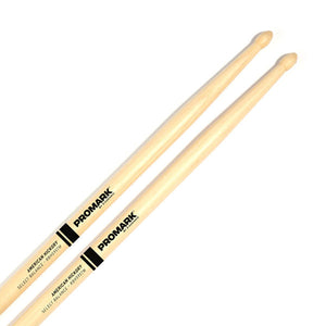 Promark RBH595TW Rebound Balance .595" Drumsticks Wood Tip Hickory (Discontinued)-Music World Academy