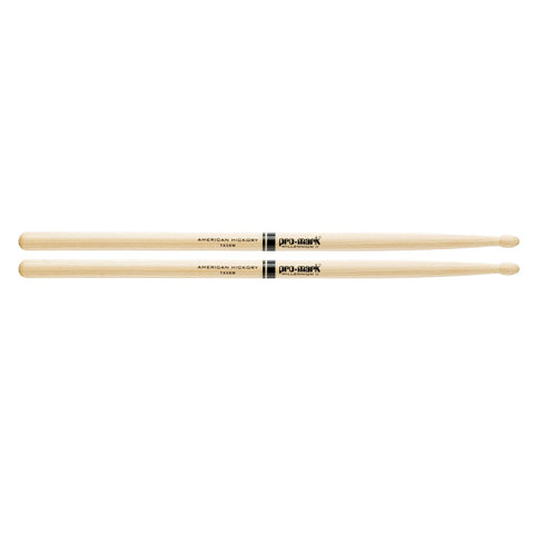 Promark TX5BW Drumsticks 5B Wood Tip American Hickory-Music World Academy