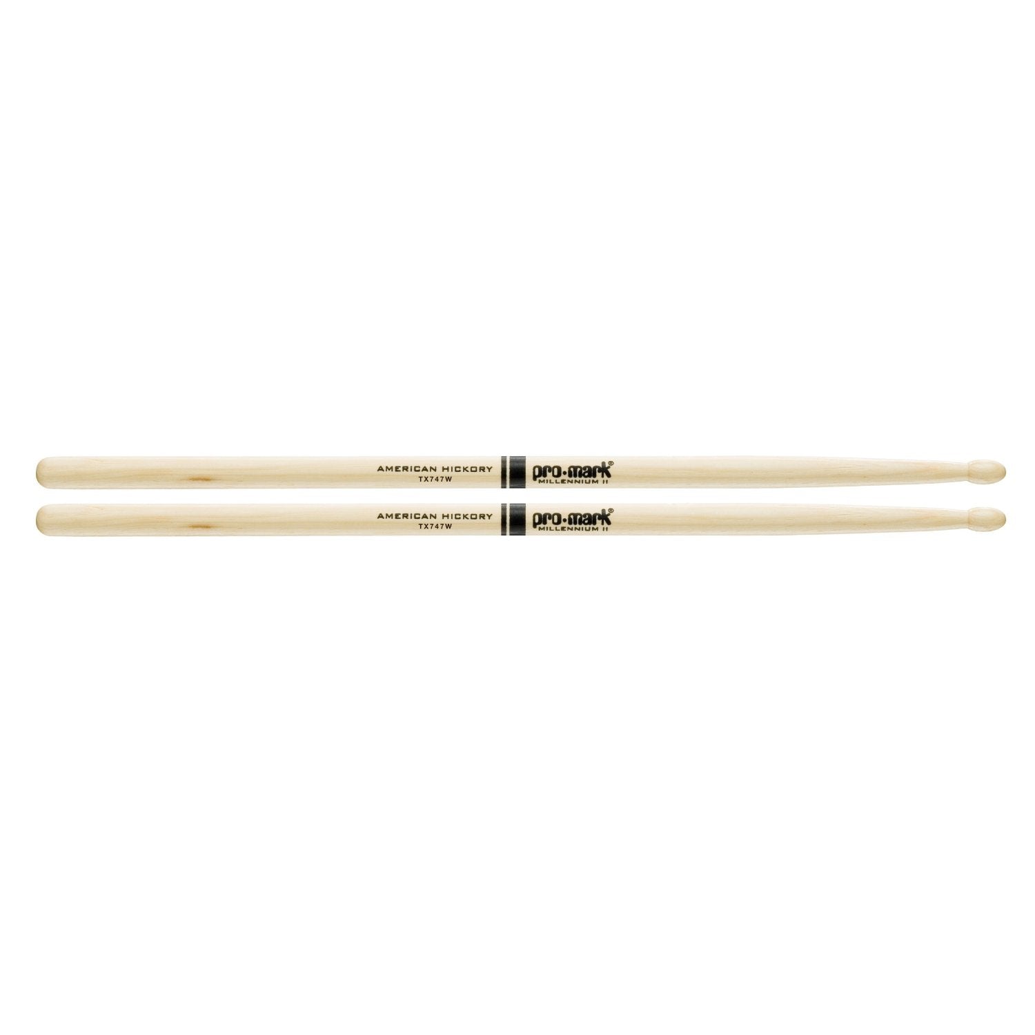 Promark TX747W Drumsticks Rock Wood Tip American Hickory-Music World Academy