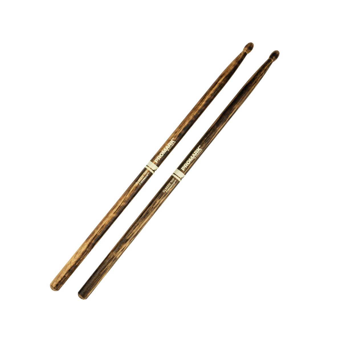 Promark TX747W-FG Firegrain Wood Tip American Hickory Drumsticks-Music World Academy