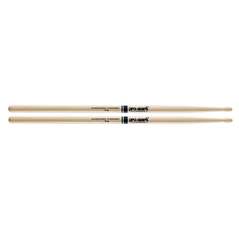 Promark TX7AW Drumsticks 7A Wood Tip American Hickory-Music World Academy