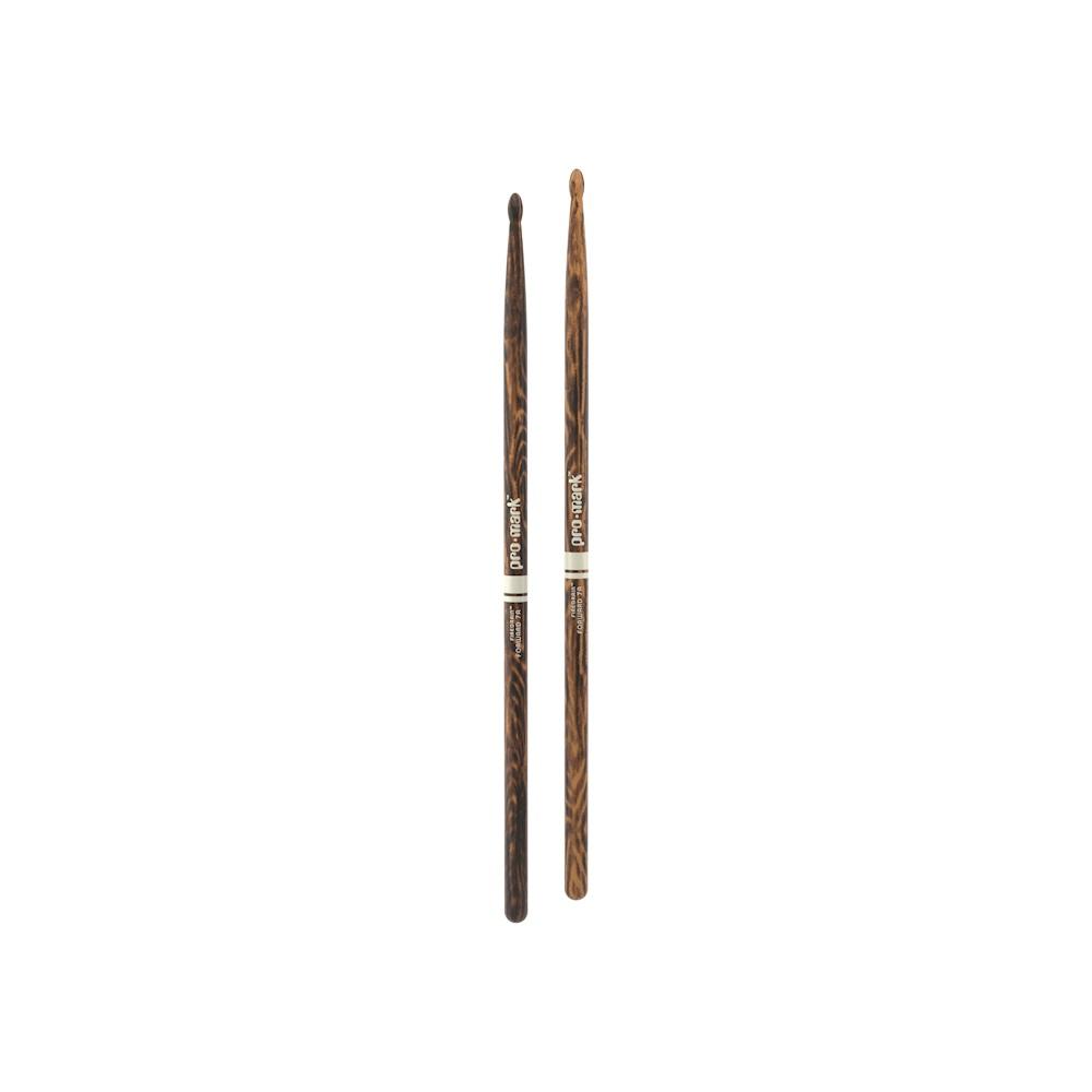 Promark TX7AW-FG Drumsticks 7A Fire Grain Wood Tip American Hickory-Music World Academy