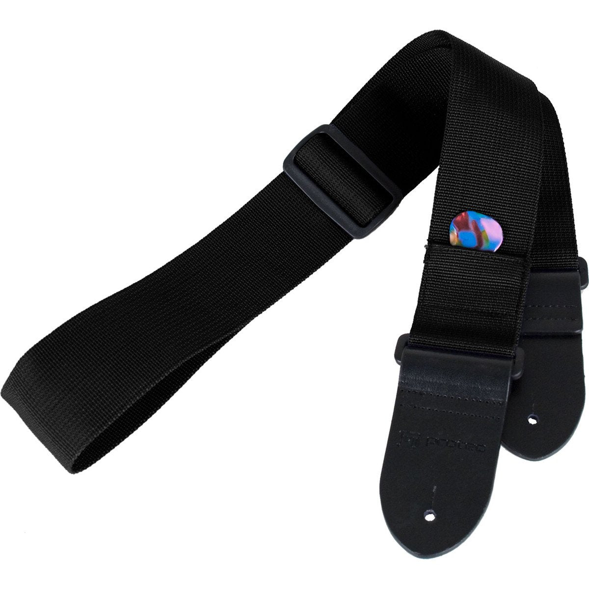 Protec POLYST Guitar Strap with Pick Pocket-Black-Music World Academy