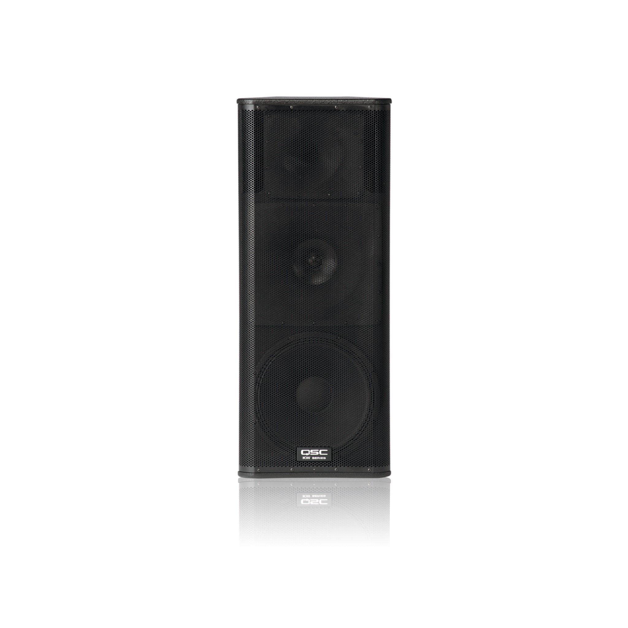QSC KW153 3-Way Powered Speaker with 15" and 6.5" Speakers-1000 Watts-Music World Academy