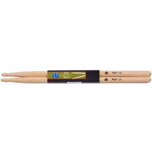 RB RB-2B Drumsticks 2B Wood Tip-Maple-Music World Academy