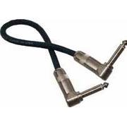 Rapco G1-1RR Patch Cable 1/4" Male Right Angled-1/4" Male Right Angled 1ft-Music World Academy