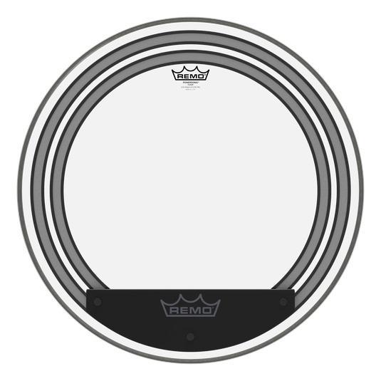 Remo PW-1322-00 Powersonic Bass Drum Head Clear 22"-Music World Academy
