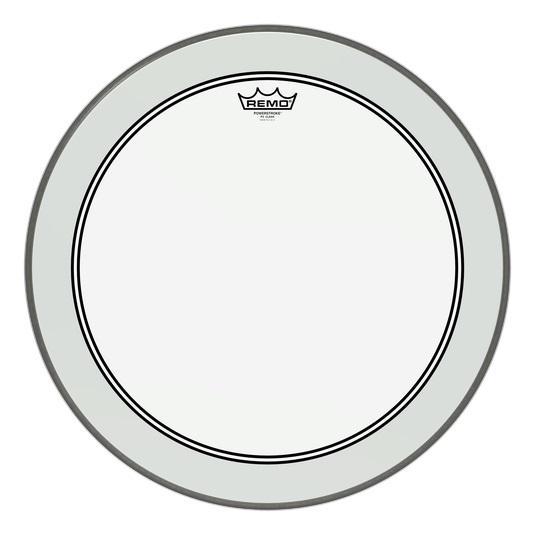 Remo Powerstroke 3 Clear Bass Drum Head with Dot 20"-Music World Academy