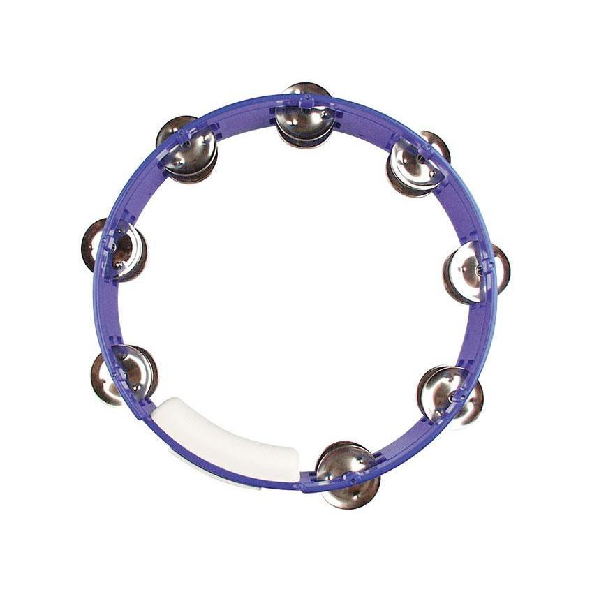 Rhythm Tech TC4040 True Color Tambourine 10" Cobalt Blue-Music World Academy