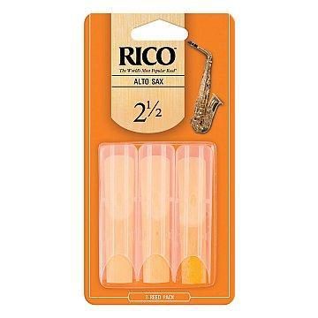 Rico RJA0325 Alto Saxophone Reeds #2 1/2 3-Pack-Music World Academy