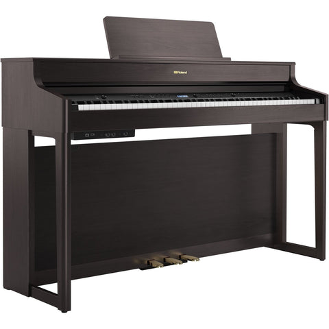 Roland HP702-DR-WSB Digital Piano with Stand and Bench-Contemporary Dark Rosewood-Music World Academy