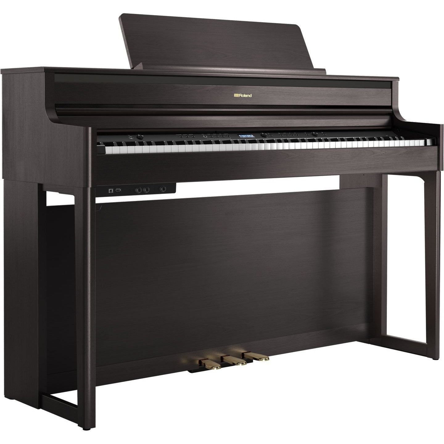 Roland HP704-DR-WSB Digital Piano with Stand and Bench-Contemporary Dark Rosewood-Music World Academy