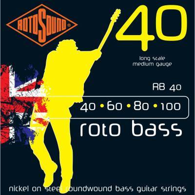 Roto Sound RB40 Roto Bass 4-String Bass Strings Long Scale 40-100-Music World Academy