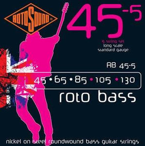 Roto Sound RB45-5 Roto Bass 5-String Bass Strings Long Scale 45-130-Music World Academy