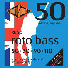 Roto Sound RB50 Roto Bass 4-String Bass Strings Long Scale Heavy Gauge 50-110-Music World Academy