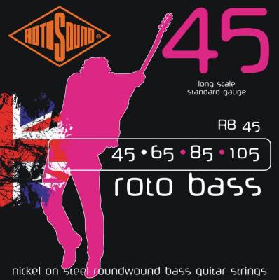 Rotosound RB45 Roto Bass 4-String Bass Strings Long Scale 45-105-Music World Academy