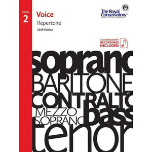 Royal Conservatory Voice Repertoire Book Level 2 with Online Access 2019 Edition-Music World Academy