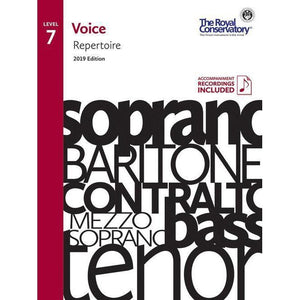 Royal Conservatory Voice Repertoire Book Level 7 with Online Access 2019 Edition-Music World Academy