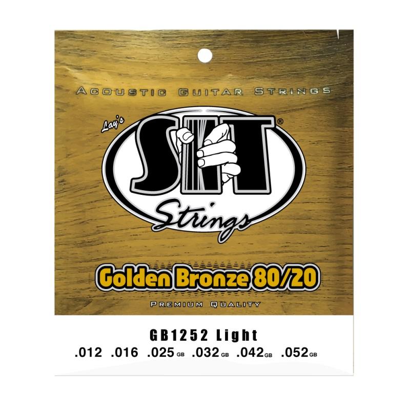 SIT GB1252 Golden Bronze 80/20 Acoustic Guitar Strings Light 12-52-Music World Academy
