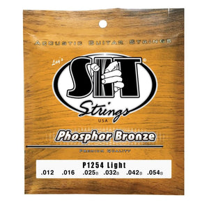 SIT P1254 Phosphor Bronze Acoustic Guitar Strings Light 12-54-Music World Academy