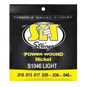 SIT S1046BP Power Wound Nickel Electric Guitar Strings Light 10-46-Music World Academy