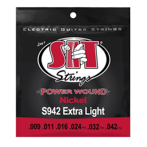 SIT S942BP Power Wound Nickel Electric Guitar Strings Extra Light 9-42-Music World Academy