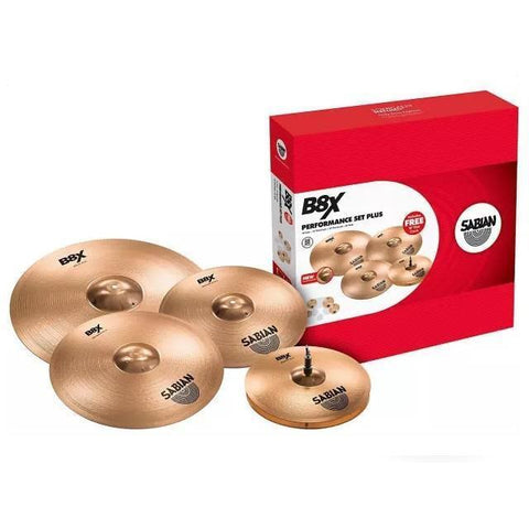 Sabian 45003XG B8X Performance Set 14" Hi Hats, 16" Crash, 18" Crash, 20" Ride-Music World Academy