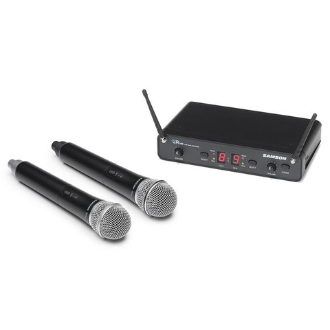 Samson CR288 Dual-Channel Handheld Wireless Microphone System-Music World Academy