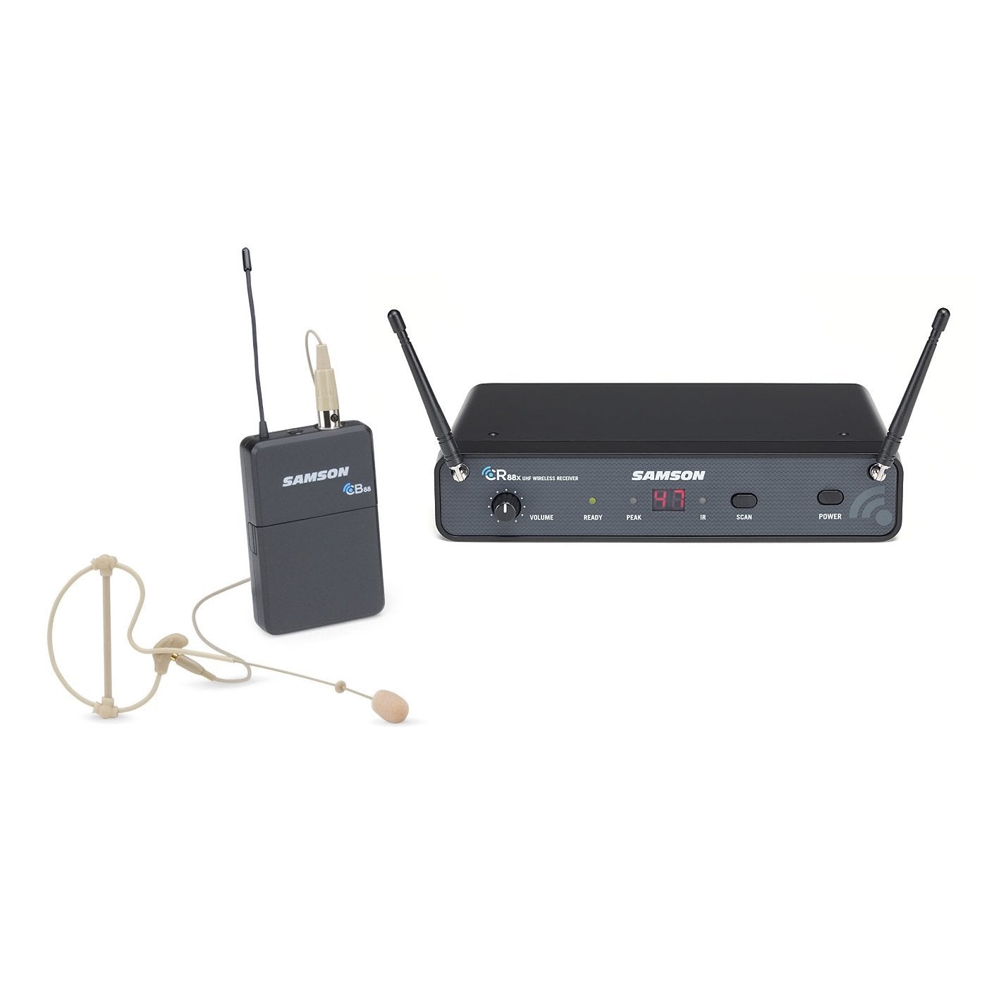 Samson Concert 88X UHF Wireless Earset Microphone System-Music World Academy