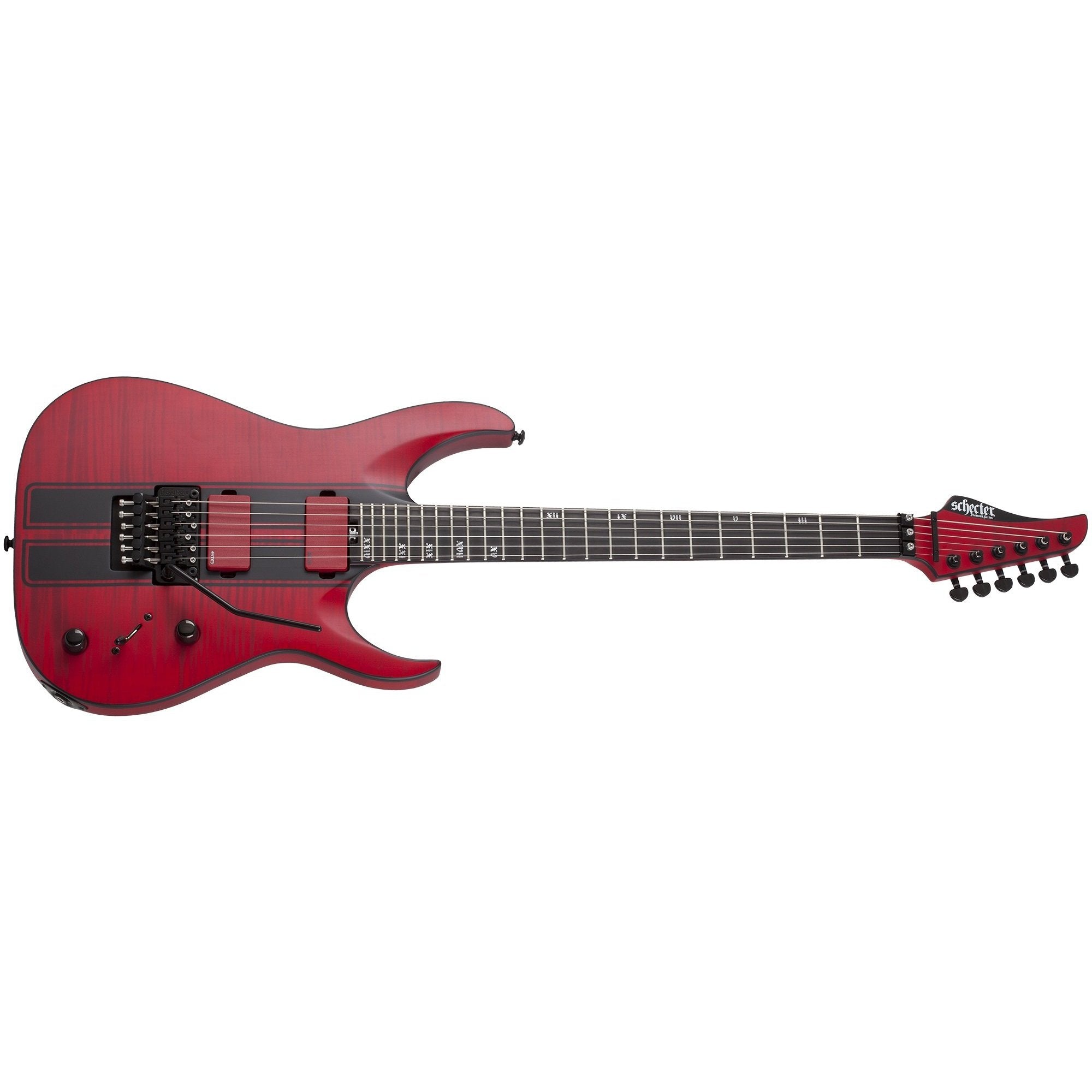 Schecter 1523-SHC Banshee GT Floyd Rose Electric Guitar-Satin Trans Red-Music World Academy