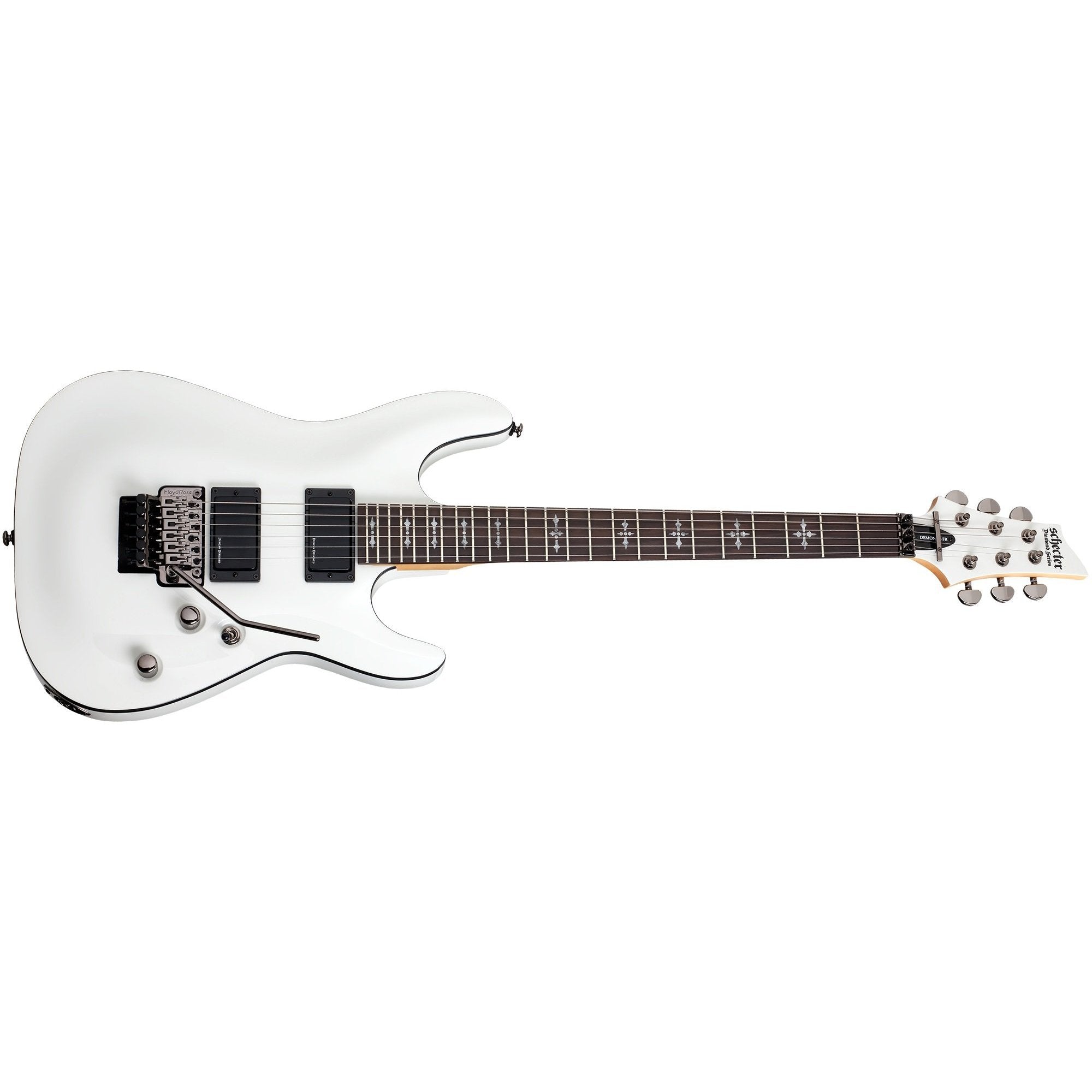 Schecter 3246-SHC Demon-6 Floyd Rose Electric Guitar-Vintage White-Music World Academy