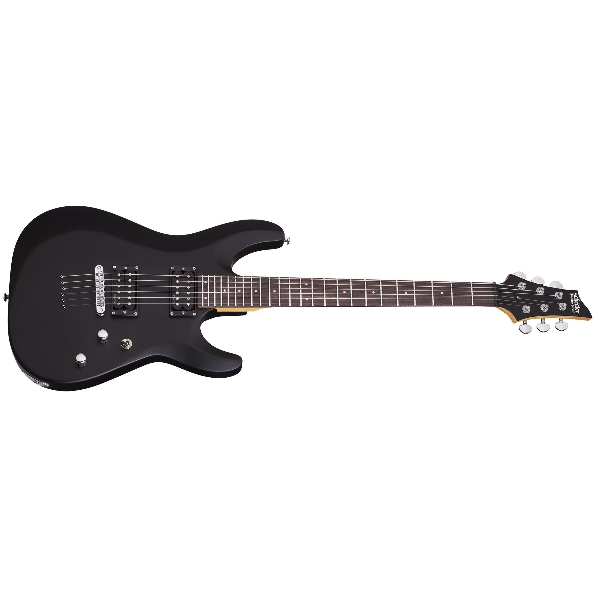 Schecter 430-SHC C-6 Deluxe Electric Guitar-Satin Black-Music World Academy