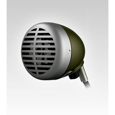 Shure 520DX Green Bullet Omnidirectional Dynamic Harmonica Microphone with Volume Control-Music World Academy