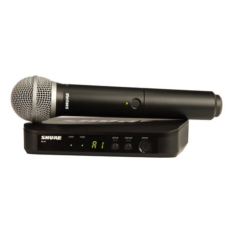 Shure BLX24/PG58-H9 BLX Wireless Handheld System with PG58 Microphone-Music World Academy