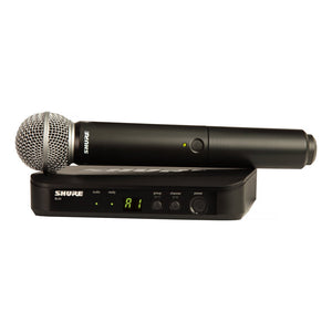 Shure BLX24SM58-H10 BLX Wireless Handheld System with SM58 Microphone-Music World Academy