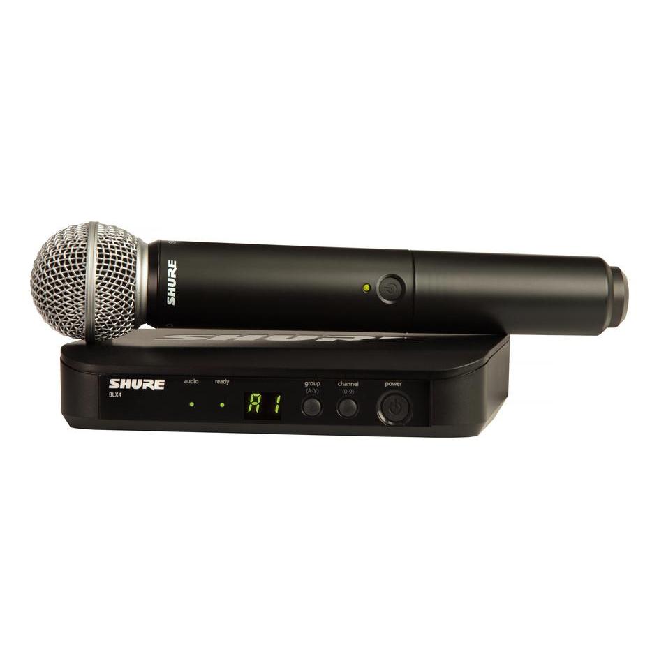 Shure BLX24/SM58-H9 BLX Wireless Handheld System with SM58 Microphone-Music World Academy