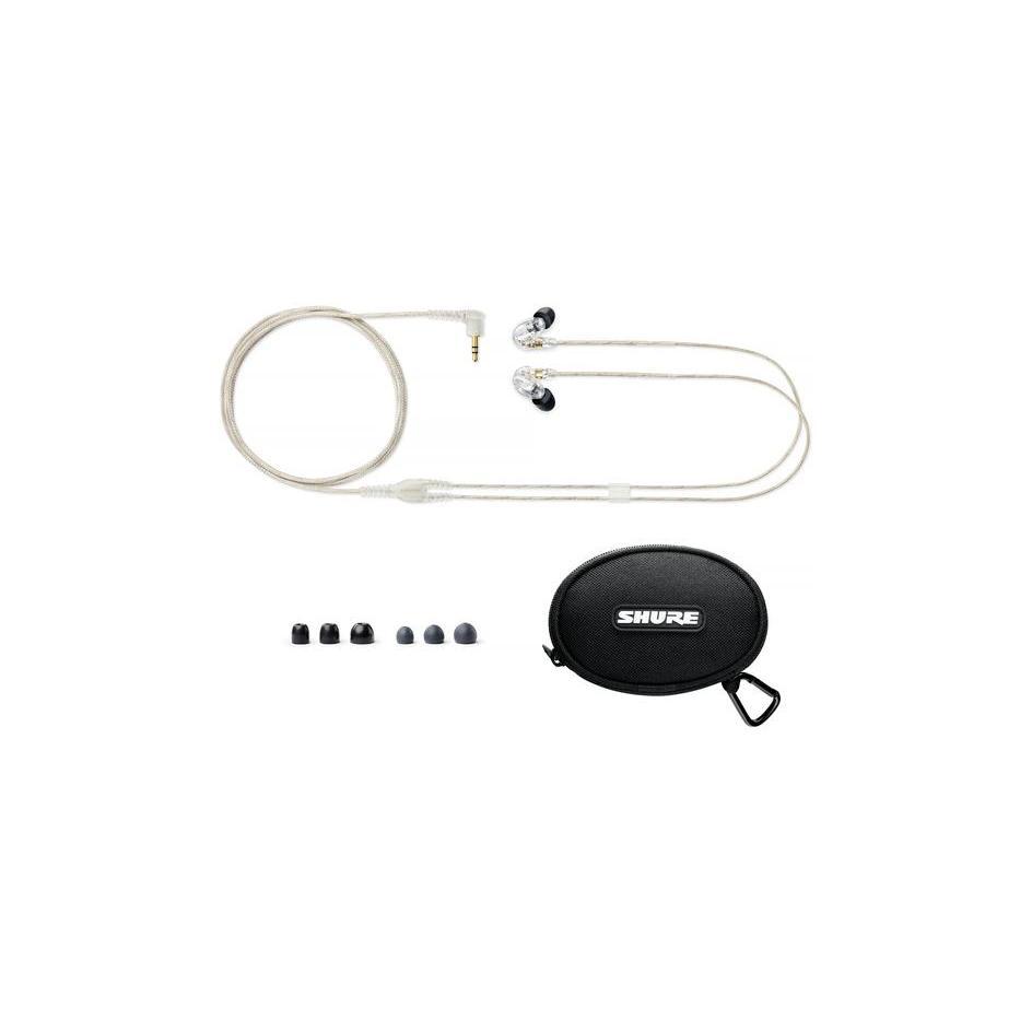 Shure SE215-CL Isolating Earphones with Single Driver-Clear-Music World Academy