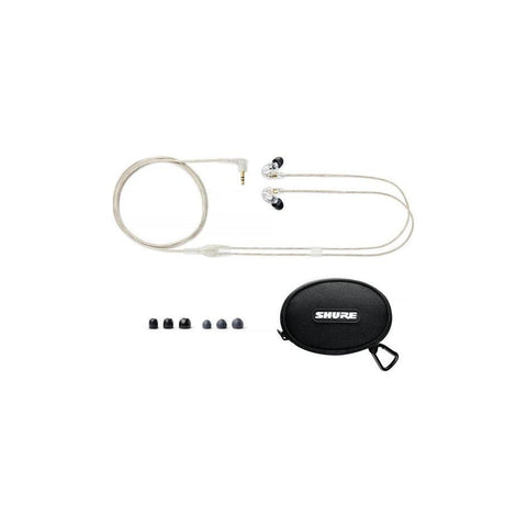 Shure SE215-CL Isolating Earphones with Single Driver-Clear-Music World Academy