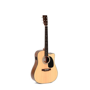 Sigma DMC-1STE+ Dreadnought Acoustic/Electric Guitar-Natural (Discontinued)-Music World Academy