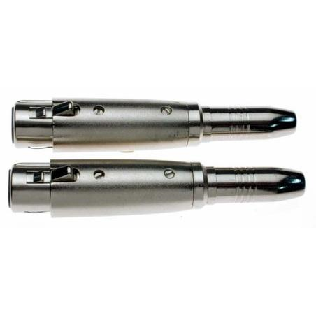 Stagg AC-XFPFH Adapter 1/4" Stereo Female Jack to XLR Female-Pair-Music World Academy