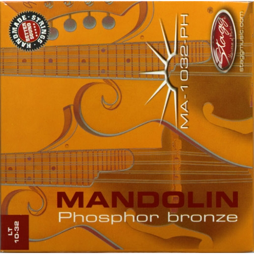 Stagg MA-1032-PH Phosphor Bronze Mandolin Strings Light 10-32-Music World Academy