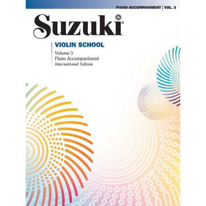 Suzuki 30099 Violin School Piano Accompaniment Volume 3-Music World Academy