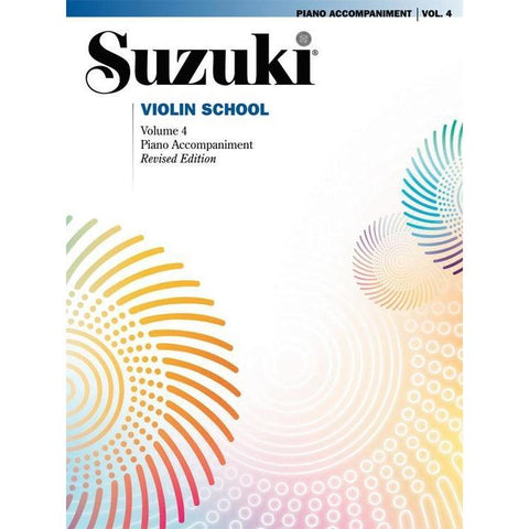 Suzuki 32089 Violin School Piano Accompaniment Volume 4-Music World Academy