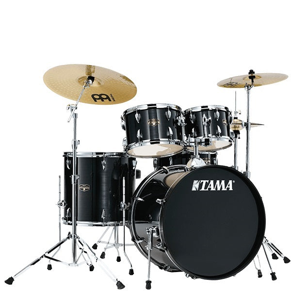 Tama IE52C-HBK Imperial Star 5-Piece Drumkit with Cymbals, Hardware & Throne-Hairline Black-Music World Academy