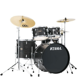 Tama IE52KH6W-BOW Imperial Star 5-Piece Drumkit with Cymbals, Hardware & Throne-Black Oak Wrap (Discontinued)-Music World Academy