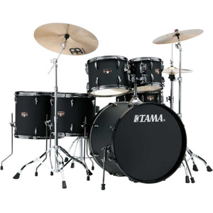 Tama IP62H6N-BBOB Imperial Star 6-Piece Drumkit with Cymbals & Hardware-Blacked Out Black (Discontinued)-Music World Academy