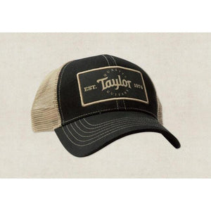Taylor 00390 Trucker Cap-Black/Khaki-Music World Academy