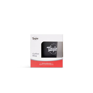 Taylor 1526 Rocca Coffee Mug-Black with White Logo-Music World Academy