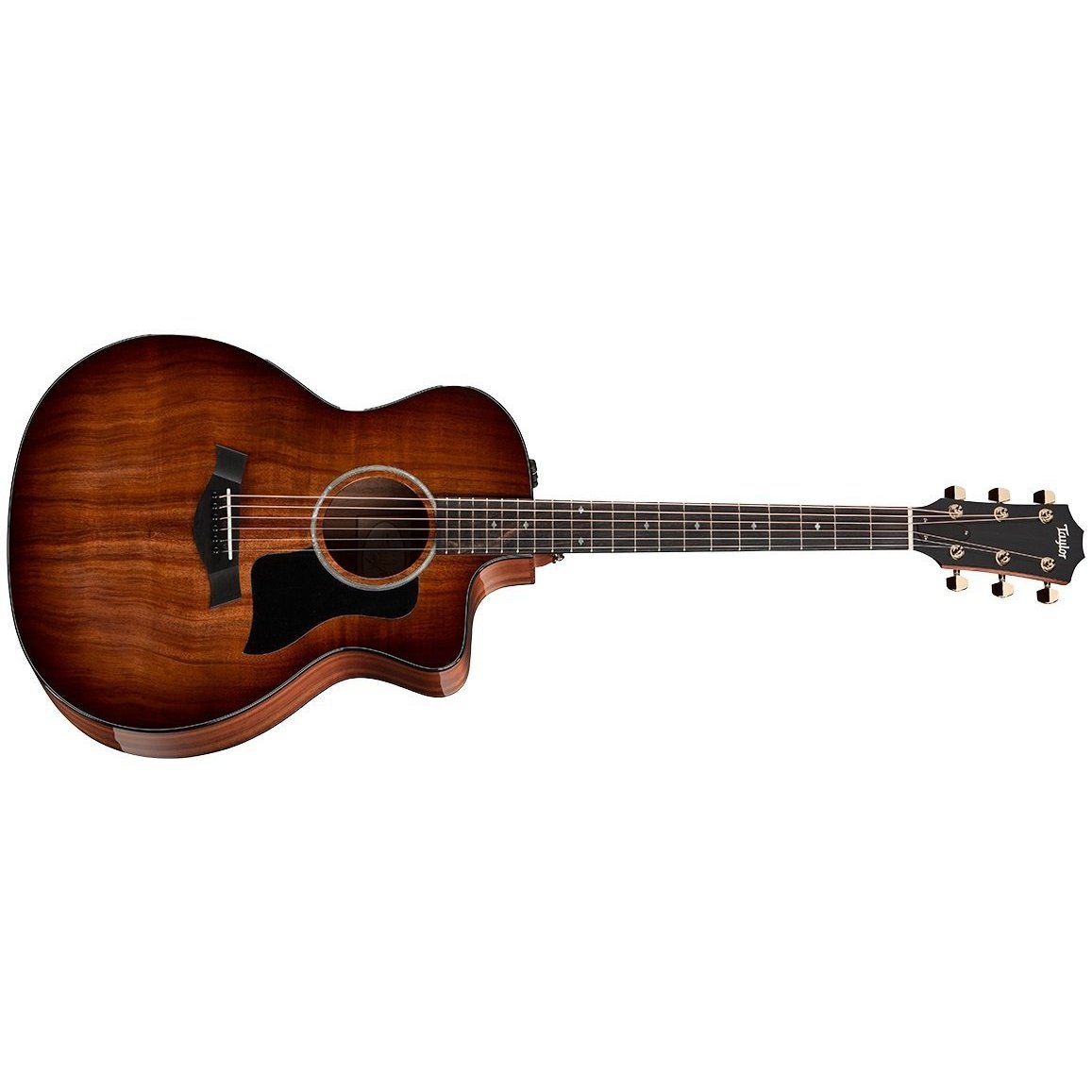 Taylor 224-ce-K DLX Grand Auditorium Hawaiian Koa Acoustic/Electric Guitar with ES2 Pickup & Hardshell Case-Music World Academy