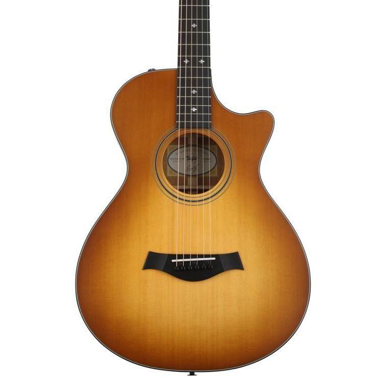 Taylor 312CE 12-FRET LTD Limited Edition Grand Concert Acoustic/Electric Guitar with ES2 Pickup & Hardshell Case (Discontinued)-Music World Academy